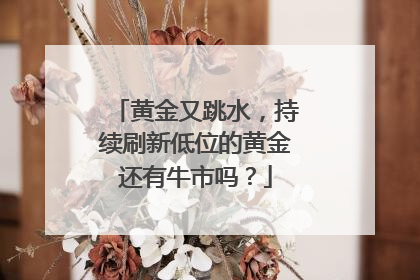 黄金又跳水，持续刷新低位的黄金还有牛市吗？