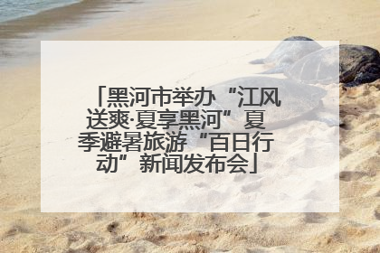 黑河市举办“江风送爽·夏享黑河”夏季避暑旅游“百日行动”新闻发布会