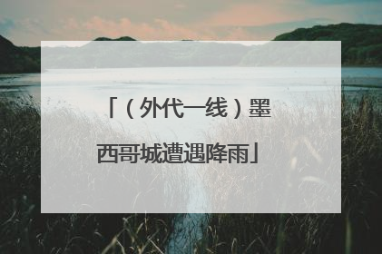 （外代一线）墨西哥城遭遇降雨