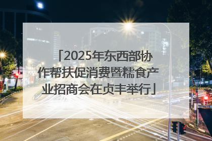 2025年东西部协作帮扶促消费暨糯食产业招商会在贞丰举行