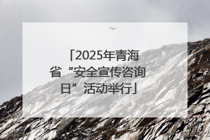 2025年青海省“安全宣传咨询日”活动举行