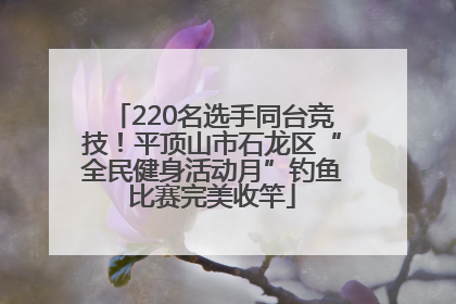 220名选手同台竞技！平顶山市石龙区“全民健身活动月”钓鱼比赛完美收竿