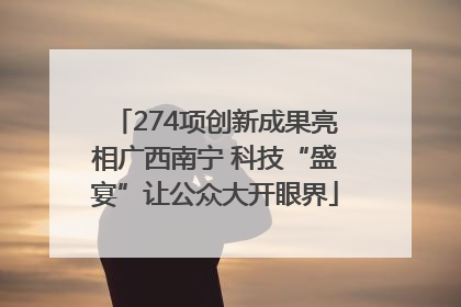 274项创新成果亮相广西南宁 科技“盛宴”让公众大开眼界