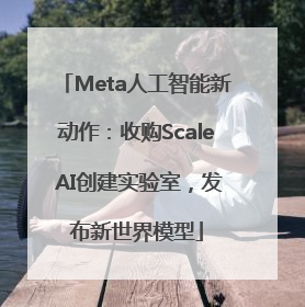 Meta人工智能新动作：收购Scale AI创建实验室，发布新世界模型